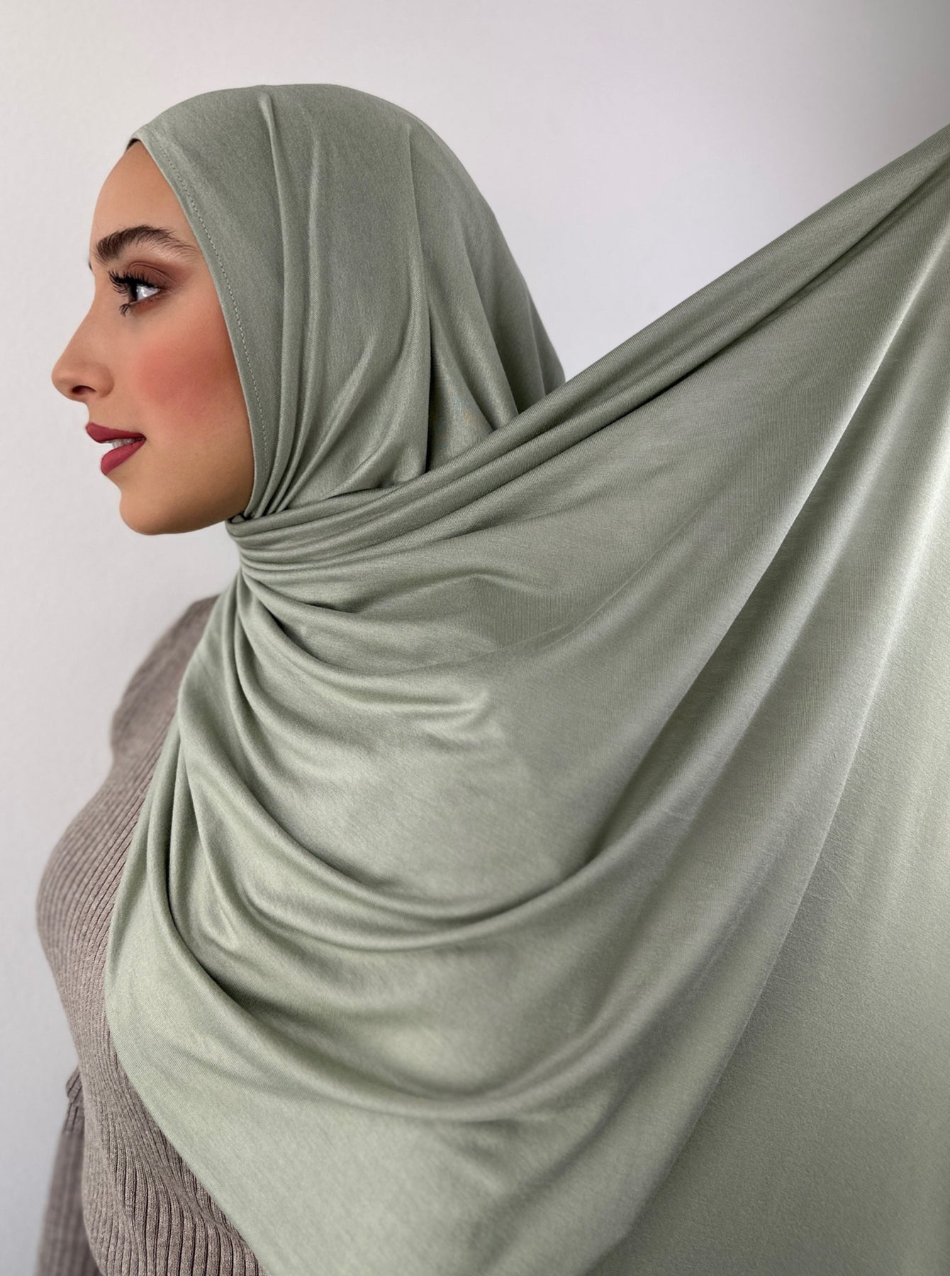 Textured Satin Hijab Olive Honey Hijabs textured-satin-hijab-olive-honey-hijabs